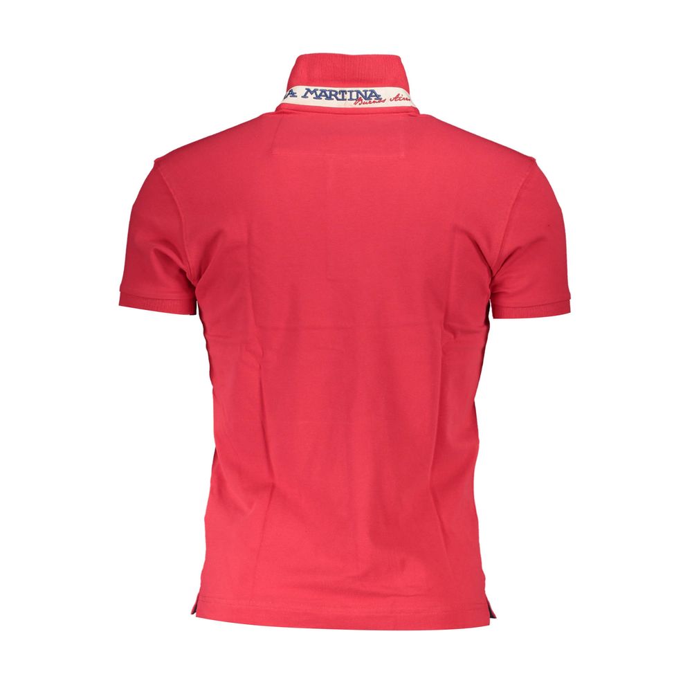 Polo La Martina en coton rouge pour homme