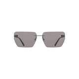 Lunettes de soleil pour homme Calvin Klein, métal gris