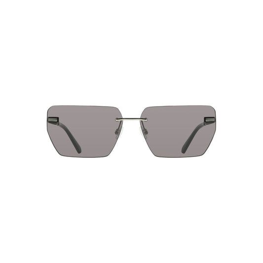 Lunettes de soleil pour homme Calvin Klein, métal gris