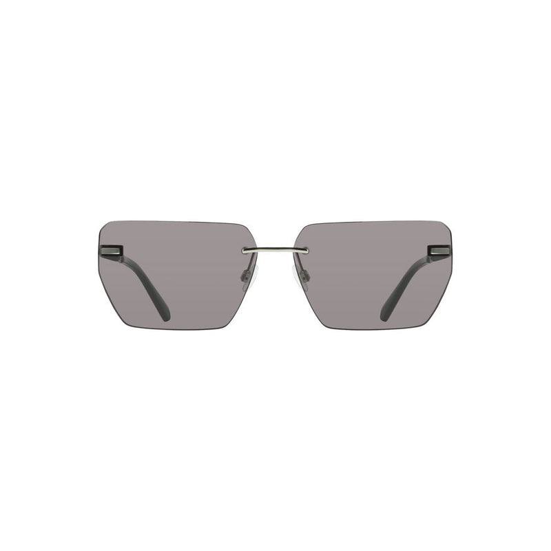 Lunettes de soleil pour homme Calvin Klein, métal gris