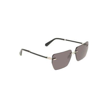 Lunettes de soleil pour homme Calvin Klein, métal gris