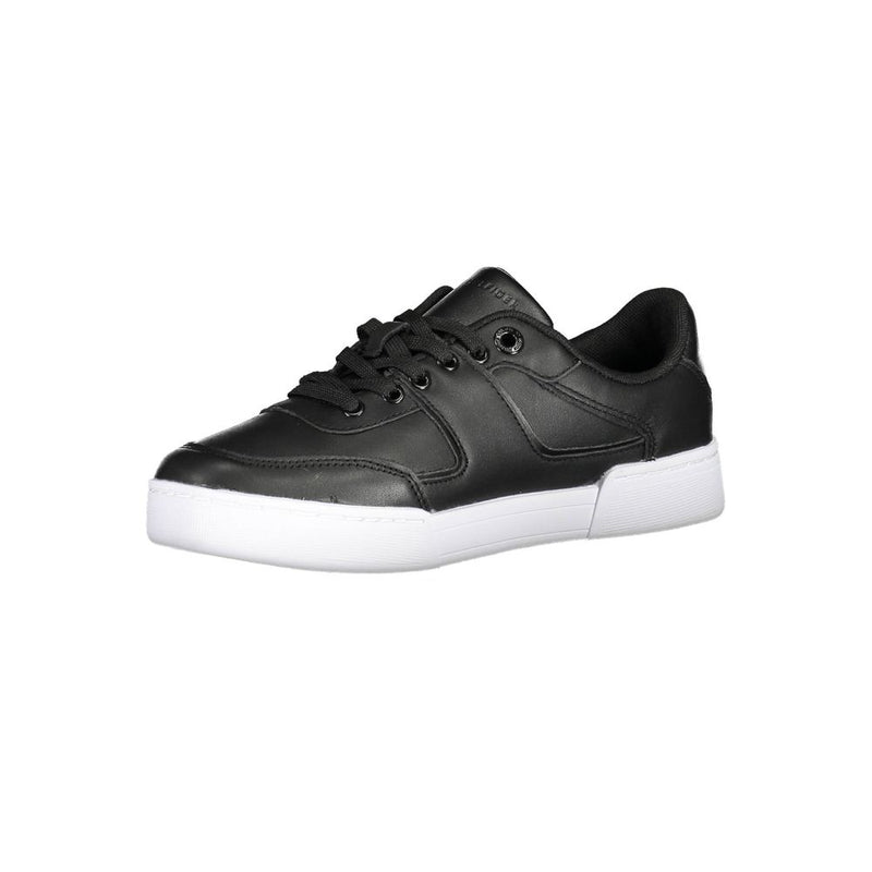 Tommy Hilfiger Black Leather Women Sneaker - Écologique et Stylé