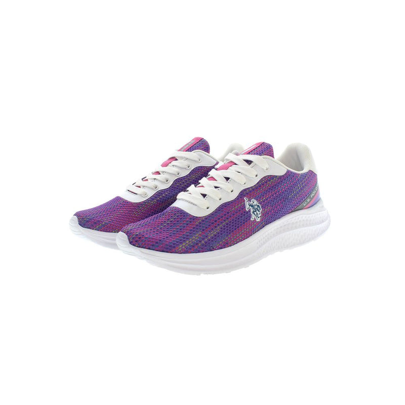 U.S. POLO ASSN. Purple Polyester Women Sneaker - All-Day Comfort