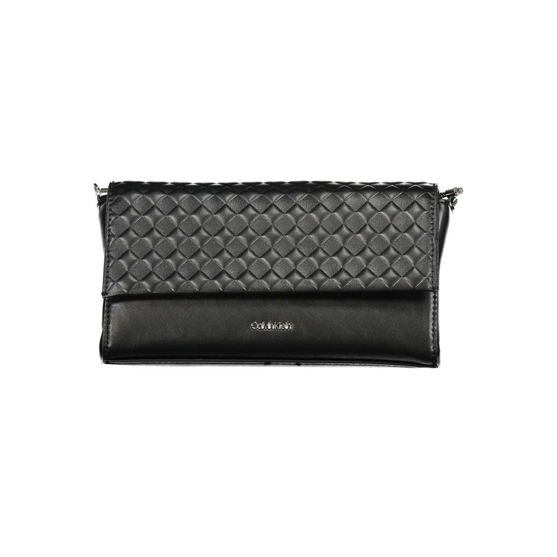 Calvin Klein Black Polyester Handbag - Élégante et Fonctionnelle