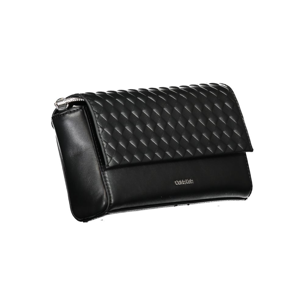 Calvin Klein Black Polyester Handbag - Stylish and Functional