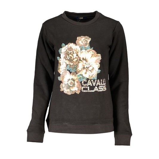 Cavalli Class Black Cotton Women Sweater - Chic & Comfortable