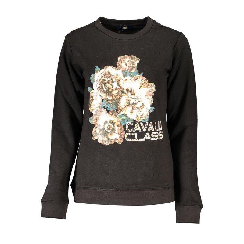 Cavalli Class Black Cotton Women Sweater - Chic & Comfortable
