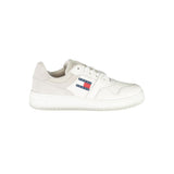 Tommy Hilfiger Women's White Polyester Sneakers - Élégance et Confort