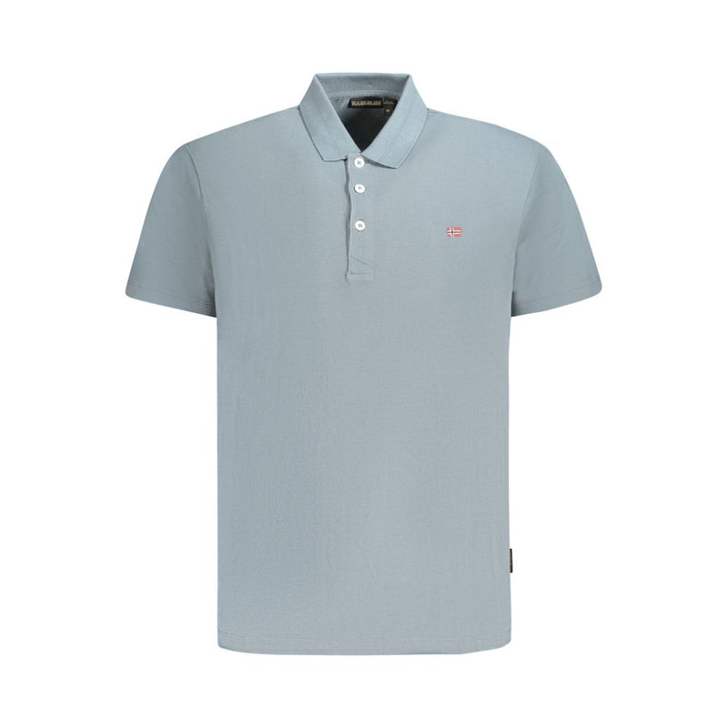 Napapijri Brown Cotton Men Polo Shirt