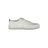 Calvin Klein White Cotton Men Sneaker - Eco-Friendly Style