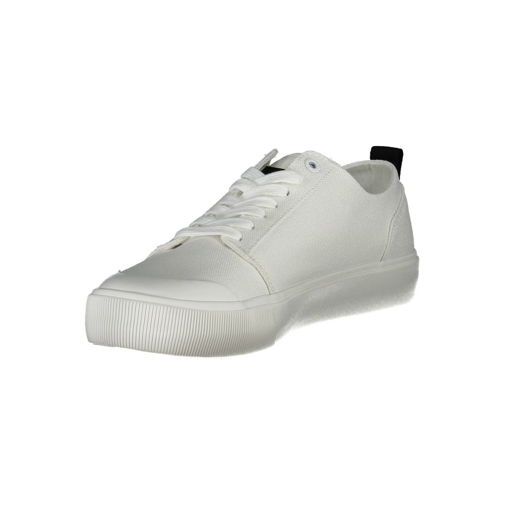 Calvin Klein White Cotton Men Sneaker - Eco-Friendly Style