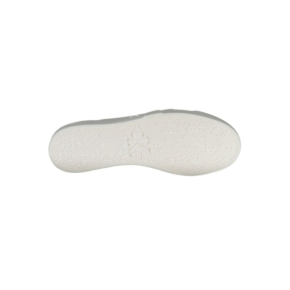 Calvin Klein White Cotton Men Sneaker - Eco-Friendly Style