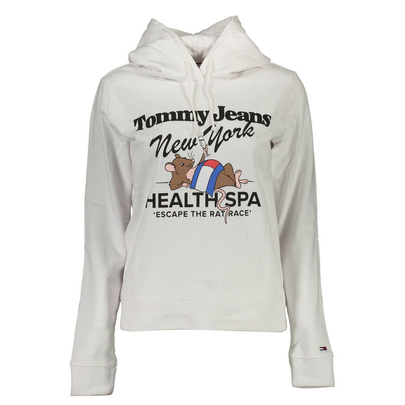 Tommy Hilfiger White Cotton Women Sweater - Casual Luxury
