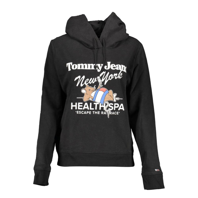 Tommy Hilfiger Black Cotton Women Sweater - Timeless Elegance