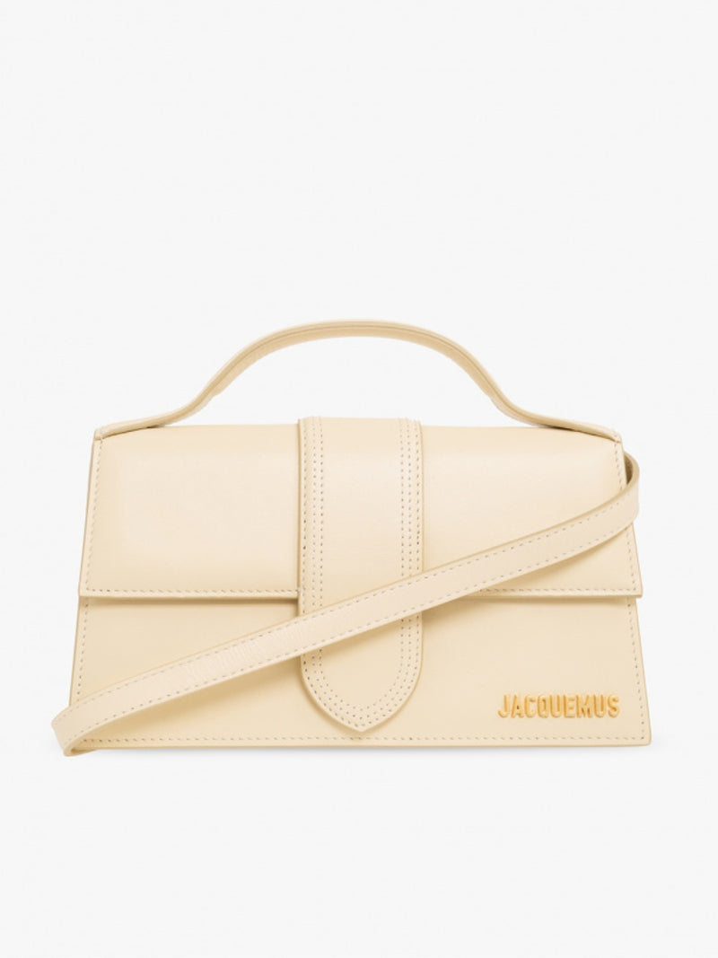 Jacquemus Le Grand Bambino Beige Bag - Authentic Leather Handbag