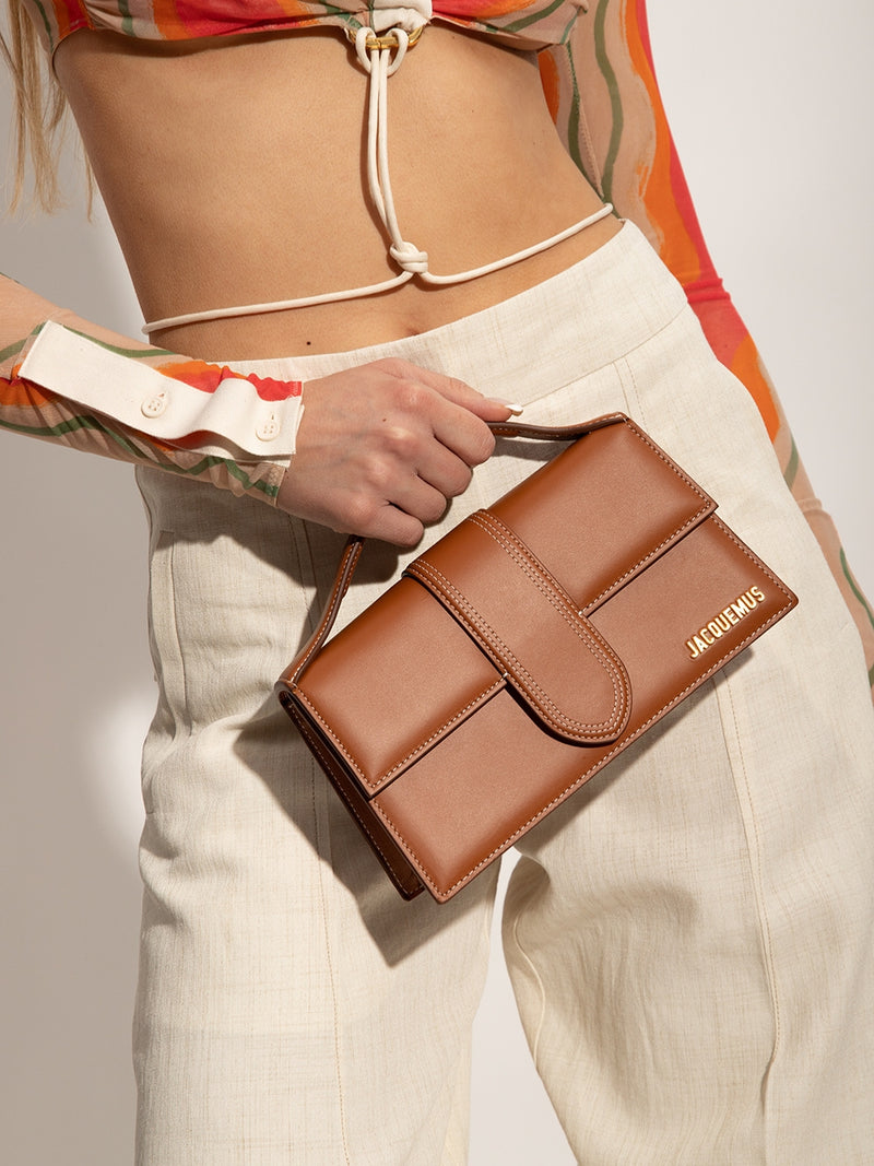 Jacquemus Le Grand Bambino Light Brown Bag - Authentic Leather