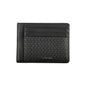 Porte-monnaie élégant en cuir noir Calvin Klein avec porte-cartes