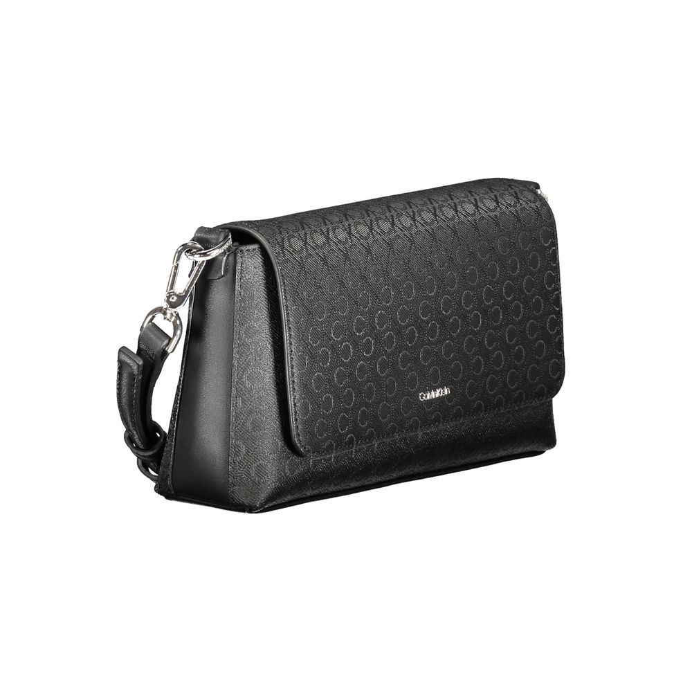 Calvin Klein Black Polyester Women's Handbag - Urban Elegance