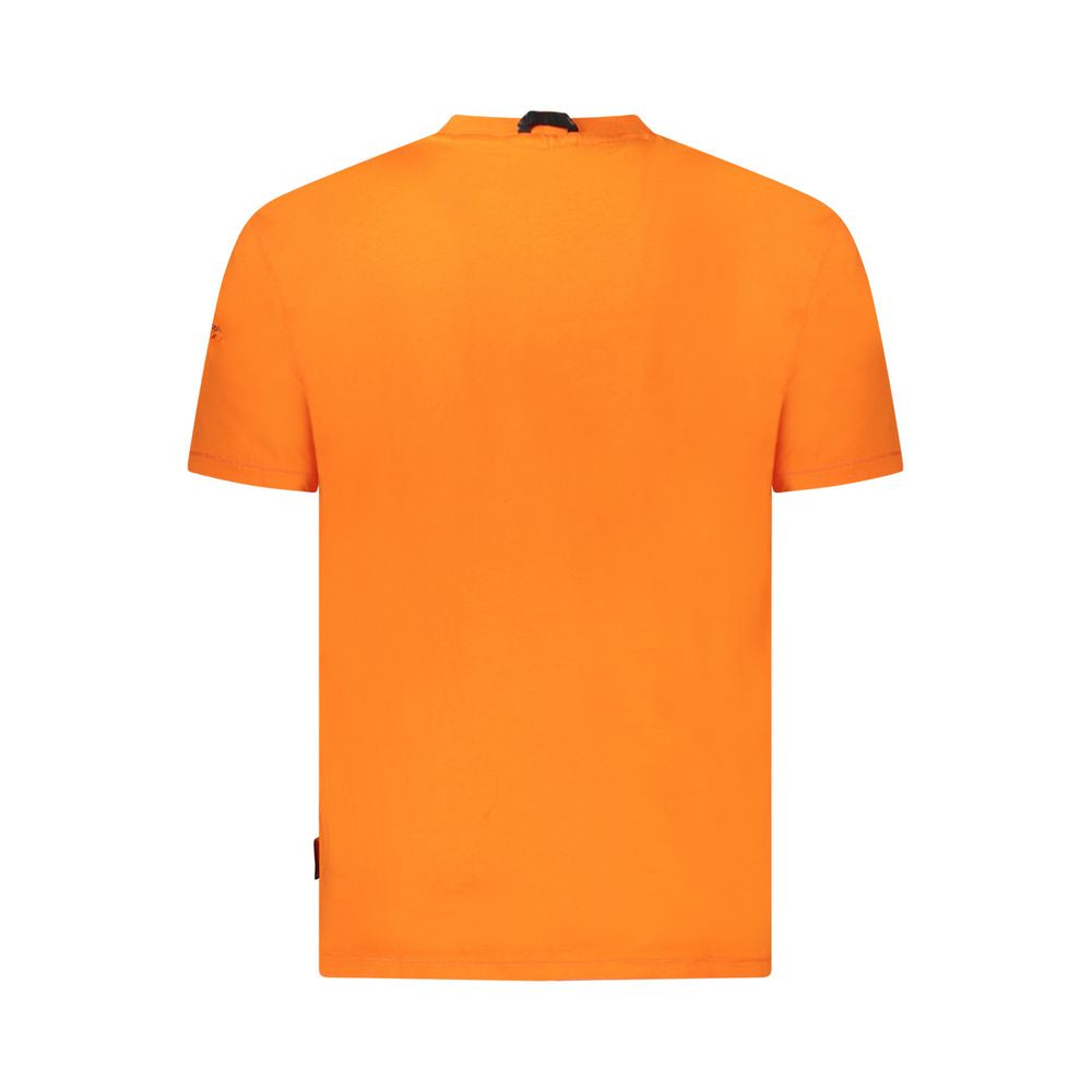 T-shirt homme en coton orange Napapijri