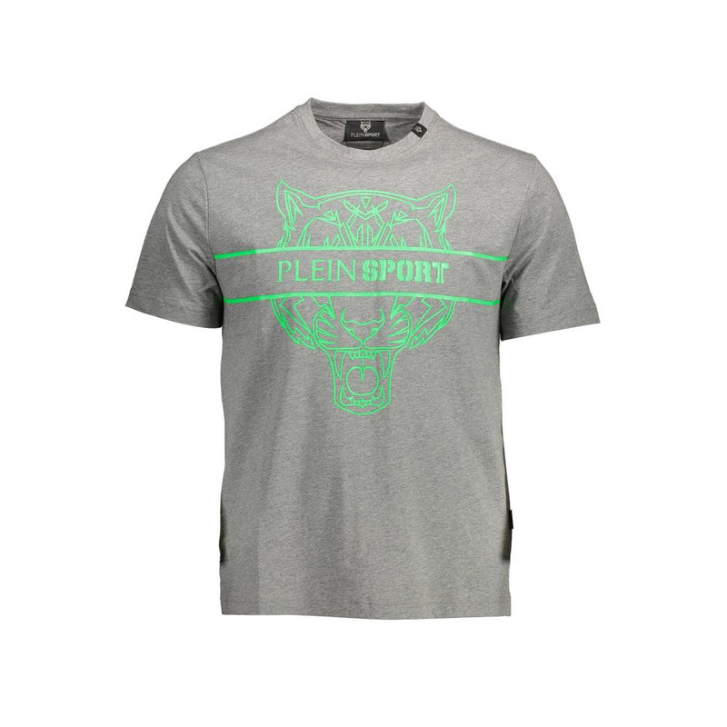 T-shirt homme en coton brun Plein Sport