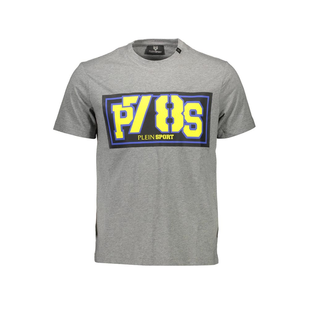 T-shirt homme en coton brun Plein Sport