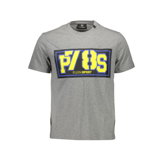 T-shirt homme en coton brun Plein Sport