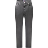 Tommy Hilfiger Black Cotton Women Mom Jeans