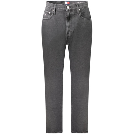Tommy Hilfiger Black Cotton Women Mom Jeans
