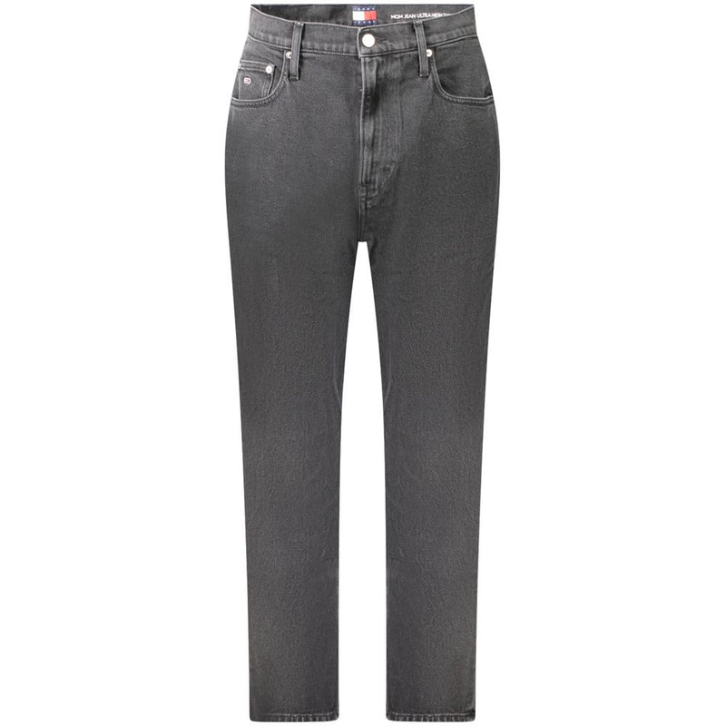 Tommy Hilfiger Black Cotton Women Mom Jeans