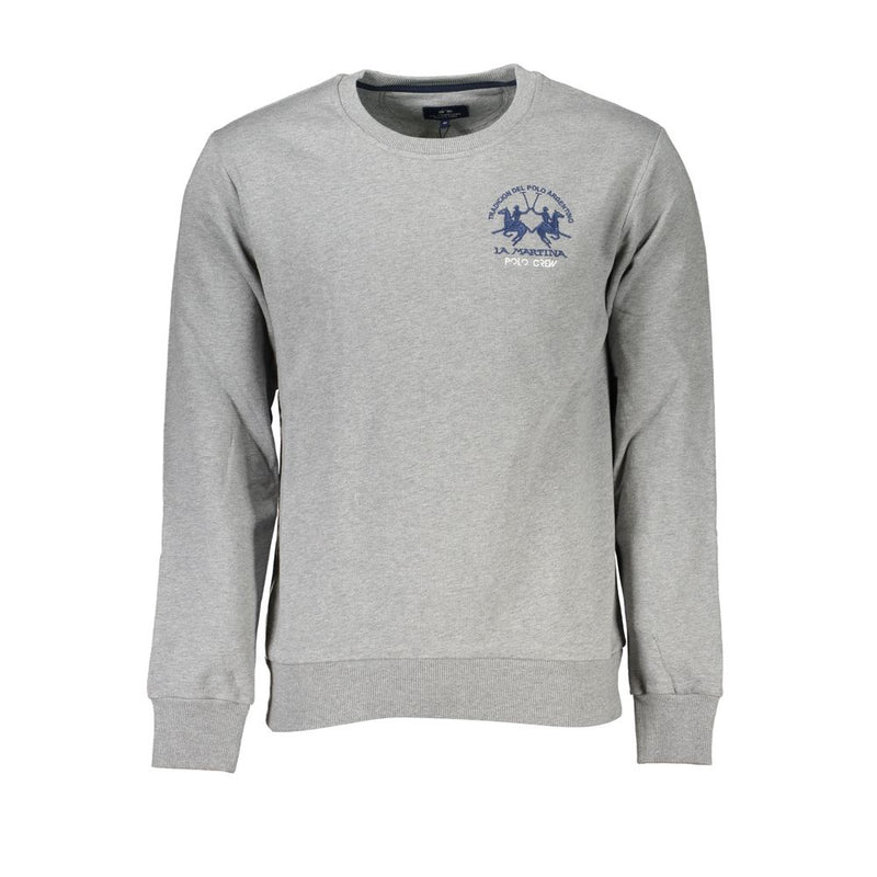 Sweat-shirt La Martina en coton gris pour homme