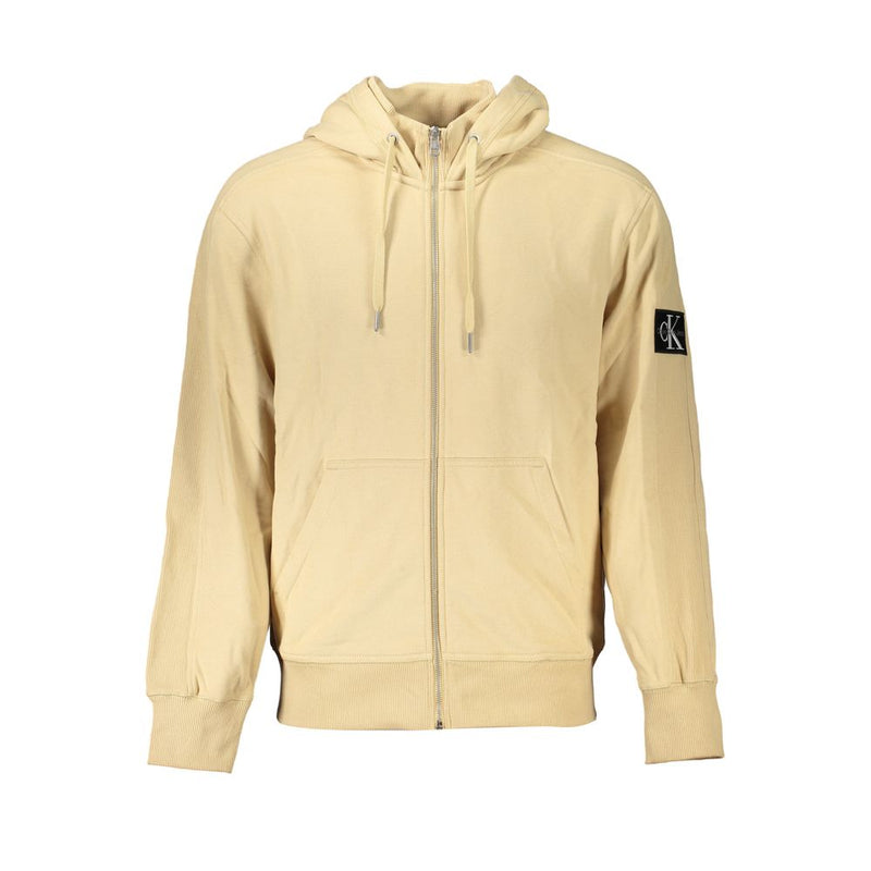Pull en coton beige Calvin Klein pour homme