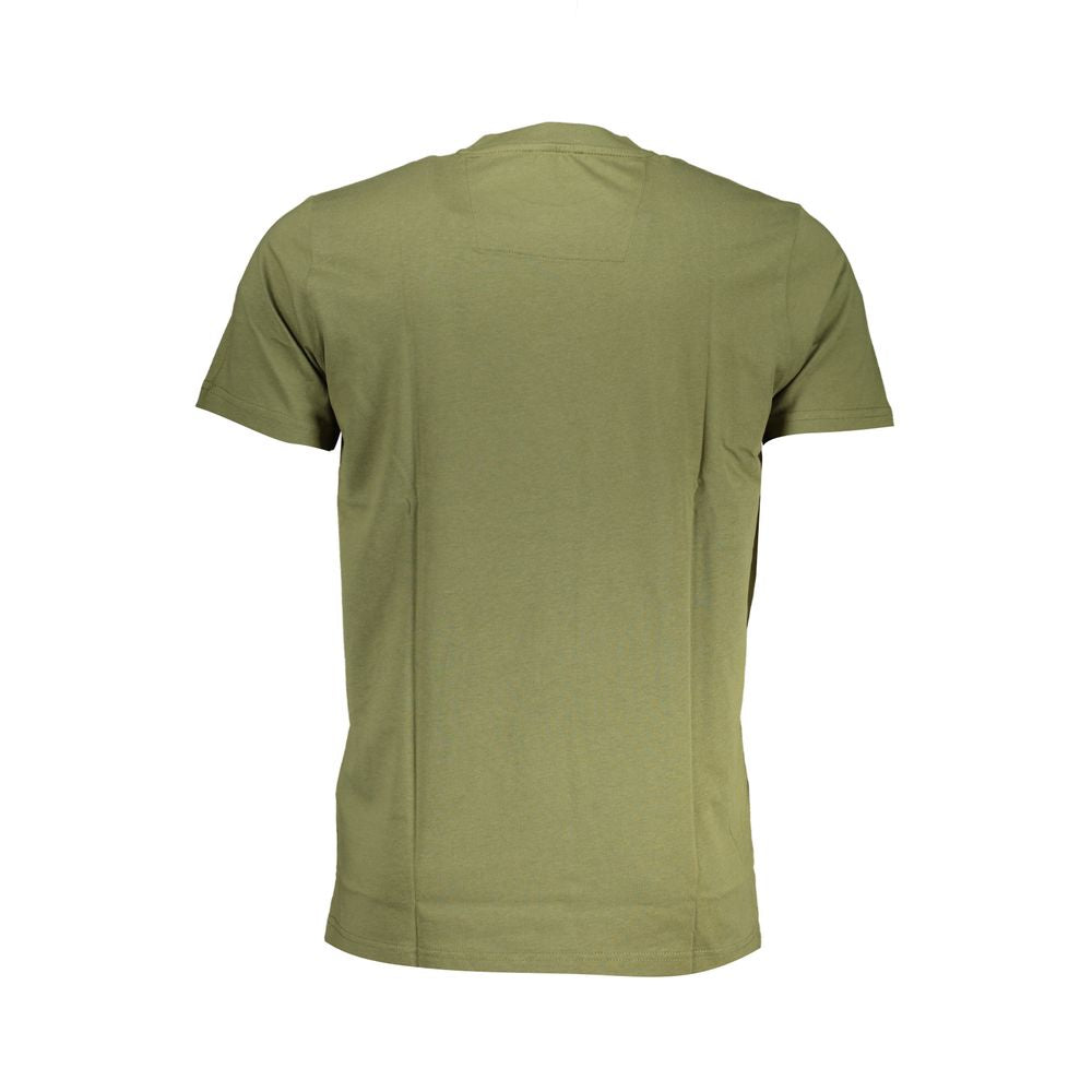 T-shirt homme en coton vert Cavalli Class