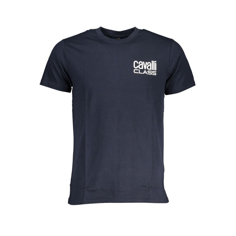 Cavalli Class Blauw Katoenen T-Shirt