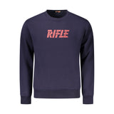 Pull homme en coton bleu fusil