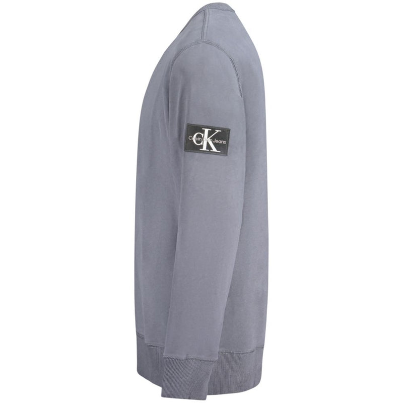 Pull en coton bleu Calvin Klein pour homme