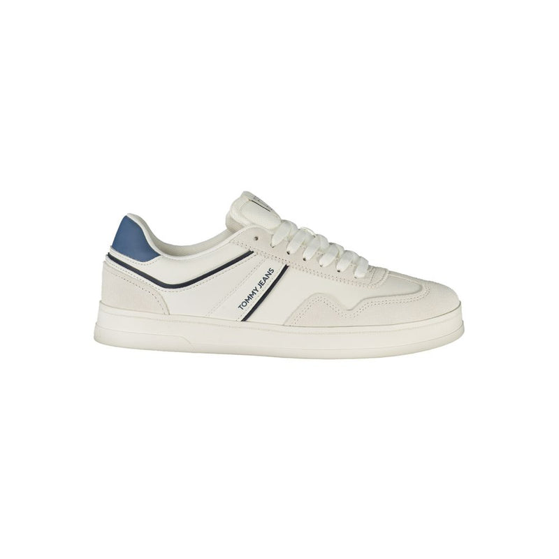 Tommy Hilfiger White Polyethylene Men Sneaker - Stylish Comfort