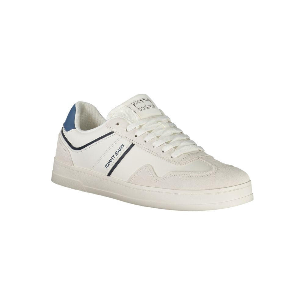 Tommy Hilfiger White Polyethylene Men Sneaker - Stylish Comfort