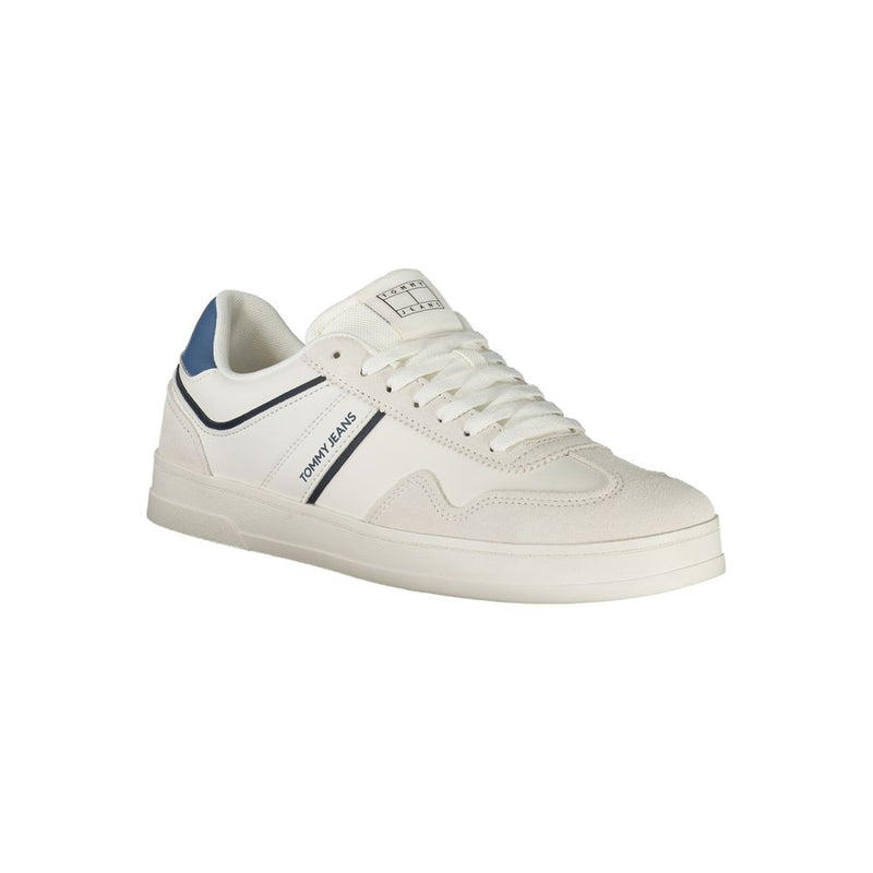 Tommy Hilfiger White Polyethylene Men Sneaker - Stylish Comfort