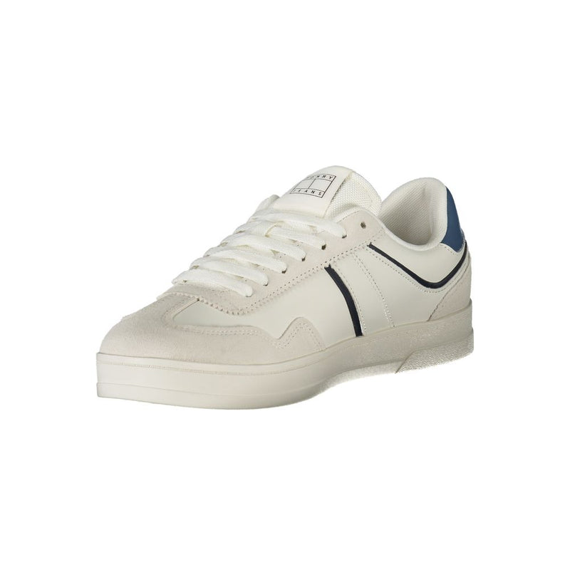 Tommy Hilfiger White Polyethylene Men Sneaker - Stylish Comfort