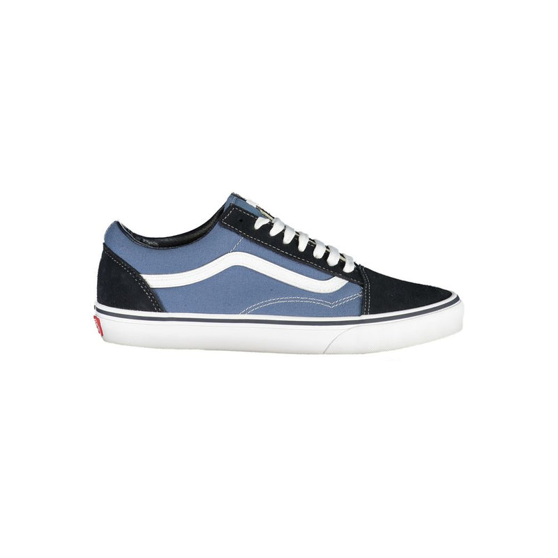 Vans Blue Leather Old Skool Sneakers for Men
