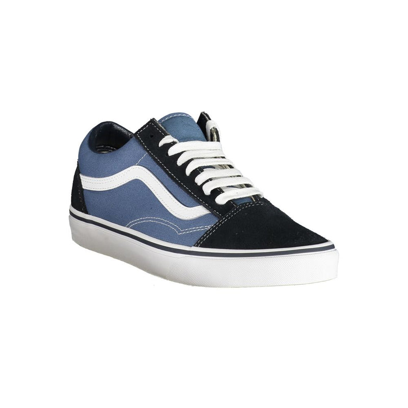 Vans Blue Leather Old Skool Sneakers for Men