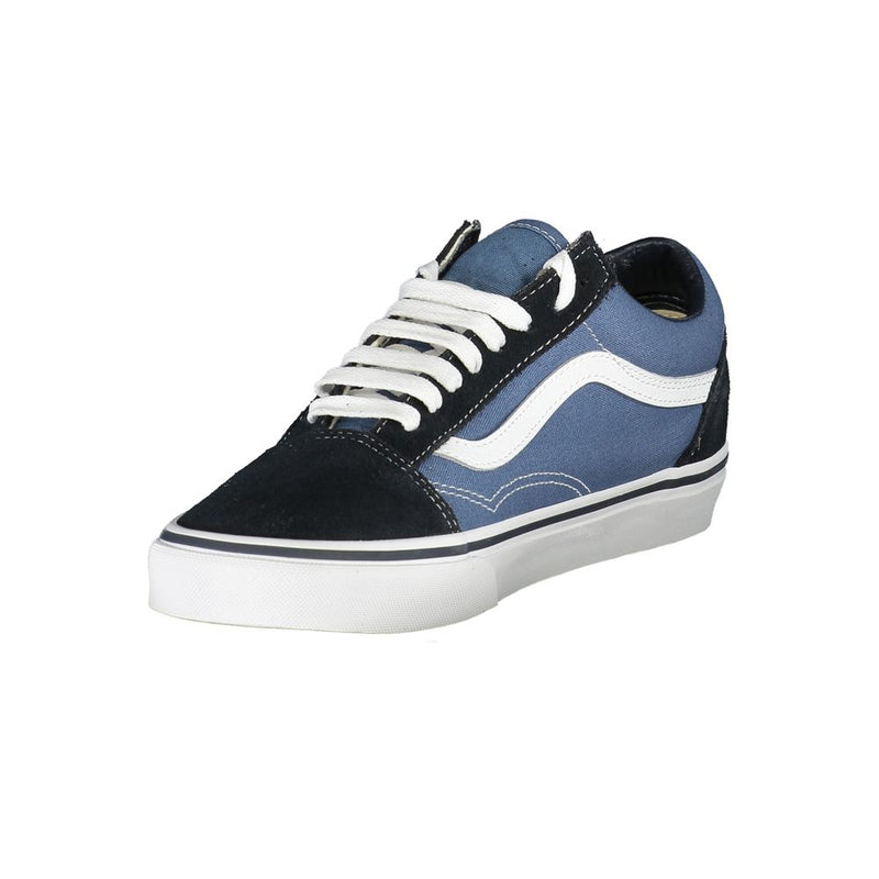 Vans Blue Leather Old Skool Sneakers for Men