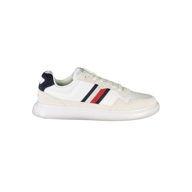 Tommy Hilfiger White Leather Men Sneaker - Élégance et Confort