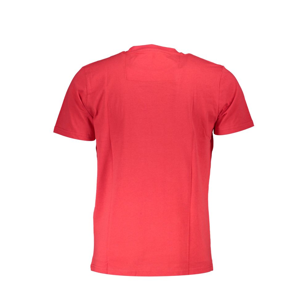T-shirt homme en coton rouge Cavalli Class