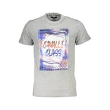 T-shirt homme en coton brun Cavalli Class