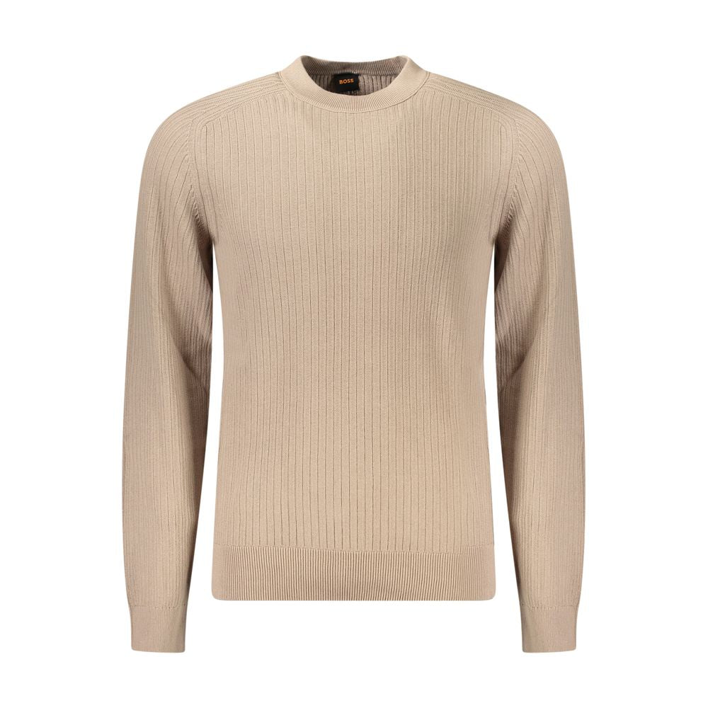 Pull en coton beige Hugo Boss pour homme
