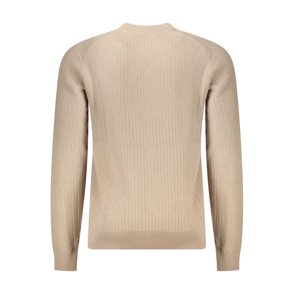 Pull en coton beige Hugo Boss pour homme