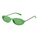 Guess Green Unisex Sunglass - Oval Frame with UV Protection