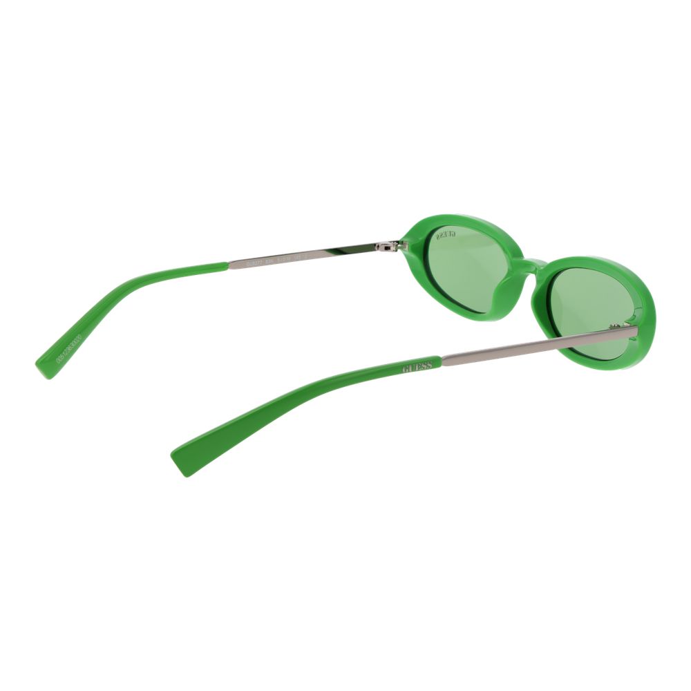 Guess Green Unisex Sunglass - Oval Frame with UV Protection