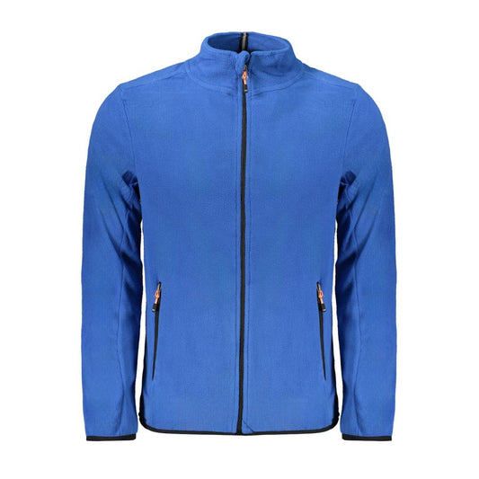 Pull en polyester bleu pour homme, Norvège 1963